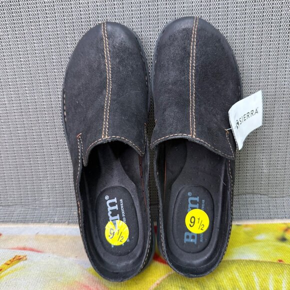 Børn Men's Black Dist Leather Jude Mule Size 9.5 M - Picture 5 of 8